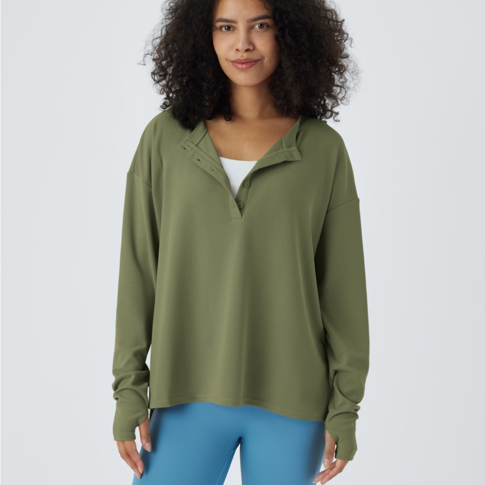 Halara Button Front Top